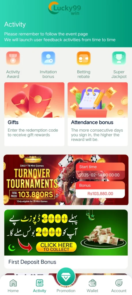 Lucky99 refferal