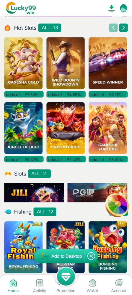 Lucky99 Earning app
