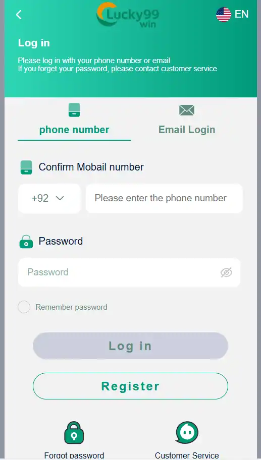 Lucky99 Game Login